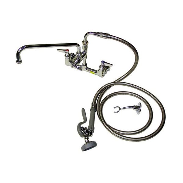 Faucet Assembly 8" Ctr Wall 12" Noz